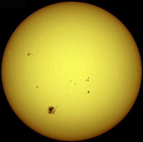 The Sun by definition has a mass of 1 Solar mass (credit:- NASA)