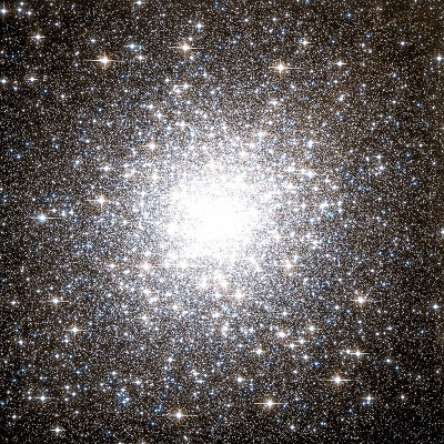 Messier 2 globular cluster by Hubble Space Telescope (credit:- NASA, The Hubble Heritage Team (AURA/STScI))