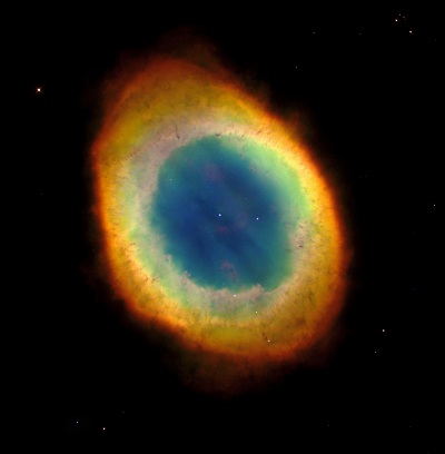 M57 The Ring Nebula (NASA, ESA, and The Hubble Heritage Team (credit:- STScI/AURA))