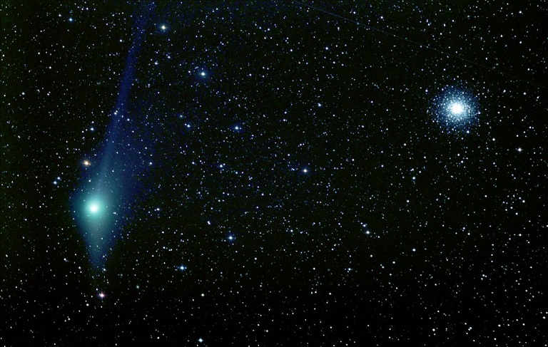 Comet Garradd passes close by globular cluster M92 - Photo Credit: J D Maddy (www.astroverde.org)