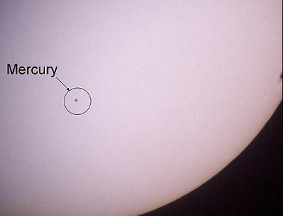 Mercury transit of November 8, 2006 (credit - Eric Kounce)