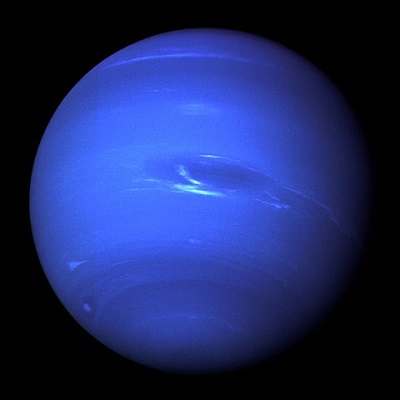 Neptune as imaged by the Voyager 2 spacecraft in August 1989 (credit:- NASA/JPL)
