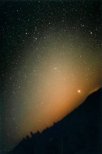 The Zodiacal light (credit:- Dominic Cantin)
